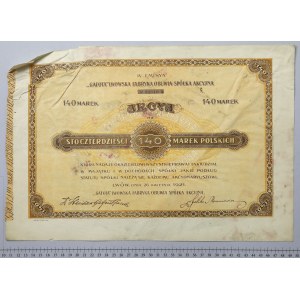 GAFOTA Lwowska Fabryka Obuwia Sp. Akc., Em.4, 140 mkp 1921