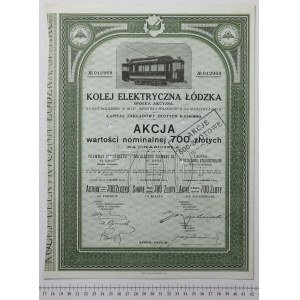 Kolej Elektryczna Łódzka, Em.3, 700 zł 1926