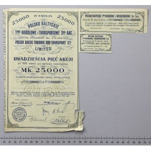 Polsko Baltyckie Tow. Handlowe i Transportowe, Em.4, 25x 1.000 mk 1922