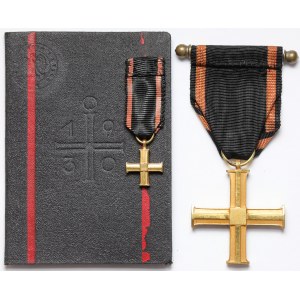 II RP, Krzyż Niepodległości + miniatura i legitymacja