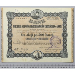 Bank Polskich Kupców i ..., Em.5, 100x 500 mkp 1923