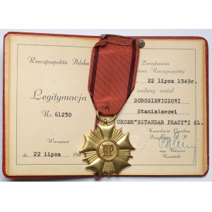 Volksrepublik Polen, Orden des Banners der Arbeit Kl.I + Ausweis