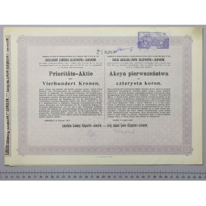 Kolej Lokalna Lwów (Kleparów)-Jaworów, 400 kr 1903