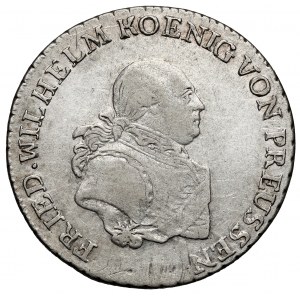 Prussia, Friedrich Wilhelm III, 1/3 thaler 1797-E
