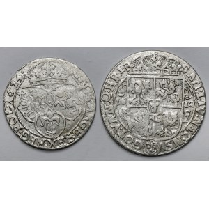 Žigmund III Vasa, Ort Bydgoszcz 1622 a Six Pack Krakov 1624 - sada (2ks)