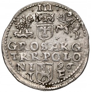 Sigismund III Vasa, Trojak Olkusz 1596 - Fehler - R[EX] fehlt