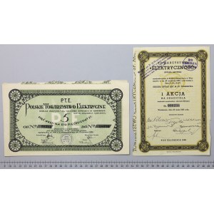 ELEKTRYCZNOŚĆ i P.T.E., 100 zł 1935 i 5x 50 zł (2szt)