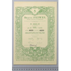 Bracia FEIWEL, 5x 100 zł 1931