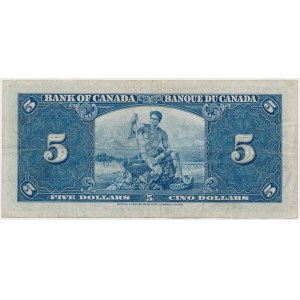 Kanada, 5 dolarů 1937