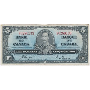 Kanada, 5 dolárov 1937