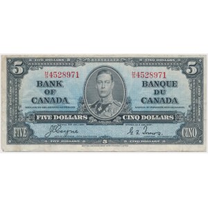 Kanada, 5 Dollars 1937