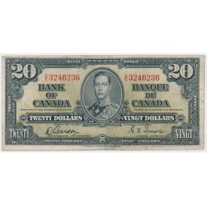 Kanada, 20 dolárov 1937