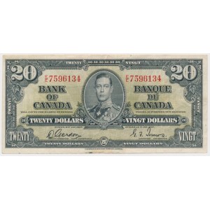 Kanada, 20 dolarů 1937