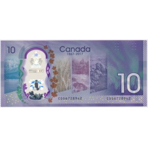 Kanada, 10 dolárov 2017