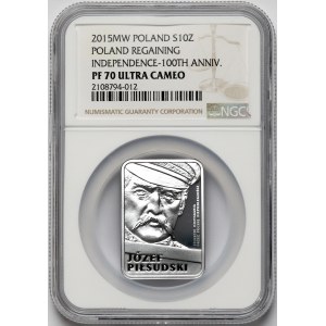 10 złotych 2015 Józef Piłsudski