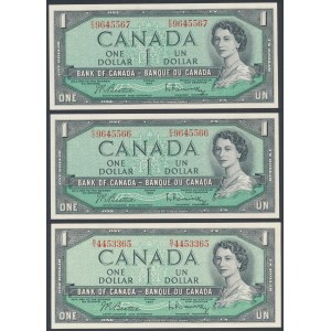 Kanada, 1 dolar 1954 (3ks)