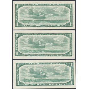 Kanada, 1 dolar 1954 (3ks)