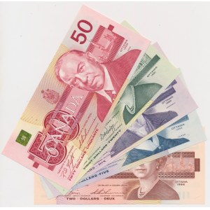 Canada, 2 - 50 Dollars 1986-1991 (5pcs)