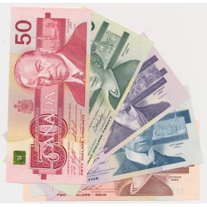 Kanada, 2 - 50 Dollar 1986-1991 (5Stück)