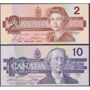 Kanada, 2 - 20 Dollar 1986-1991 (4Stück)