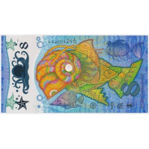 TestNote, Banknotes Factory of Kazakhstan, SURYS - GOLD FISH 2021