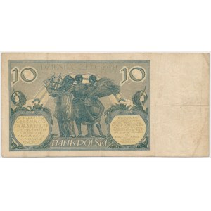 10 złotych 1926 - Ser.CS - nominał w znaku wodnym