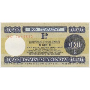 PEWEX 20 centů 1979 - malý - HN