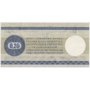 PEWEX 20 centów 1979 - mały - HN