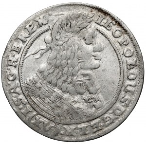 Sliezsko, Leopold I., 15 krajcars 1662 GH, Wrocław - veľký