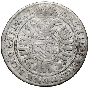 Sliezsko, Leopold I., 15 krajcars 1662 GH, Wrocław - veľký