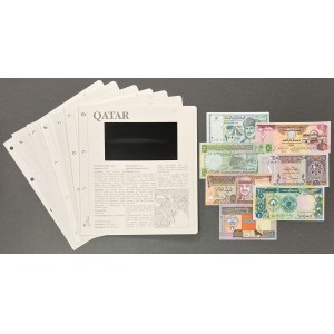 Země Blízkého východu a Súdán - sada bankovek (7ks)