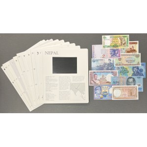 Asie - sada bankovek (10 kusů)