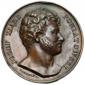 Medaille, Fürst Joseph Poniatowski 1813 - Er lebte für das Vaterland, er starb....