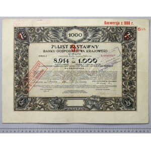 BGK, záložný list 1 000 USD 1928 (8 914 PLN)