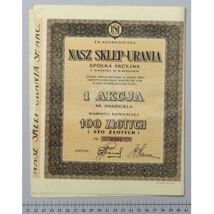 NASZ SKLEP-URANIA Sp. Akc., 100 zł