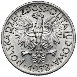 5 zlatých 1958 Rybak - SŁONECZKO
