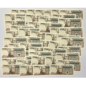 PAKIET 50.000 złotych 1993 - P i S (48szt)