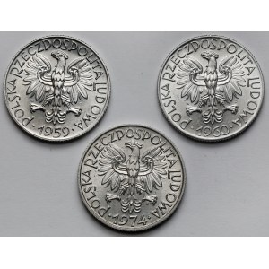 5 Zlaté 1959-1973 Rybář - sada (3ks)