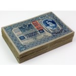 Rakousko, PACK 1 000 korun 1902 (1919) - 249 ks, z toho 113 ks ve st.1/1-.