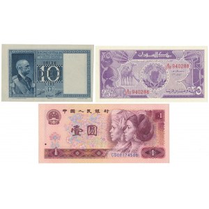 China, Sudan und Italien - Banknotenset (3 Stück)