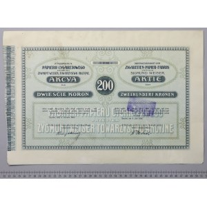 Fabryka Papieru Cygaretowego..., 200 kr 1914