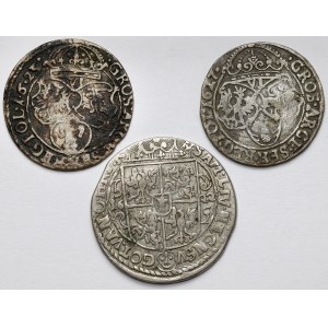 Sigismund III. Wasa, Ort Bydgoszcz 1622 und Sixpacks Krakau 1623-1627 - Satz (3 Stück)