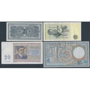 Belgie, Německo a Nizozemsko - sada bankovek (4ks)