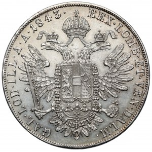Austria, Ferdinand I, Thaler 1843-A, Vienna