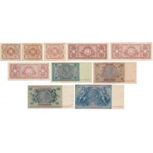 Germany & Allied Occupation WWII - banknotes lots (10pcs)