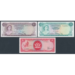 Bahamas und Trinidad und Tabago - Banknotensatz (3 Stück)