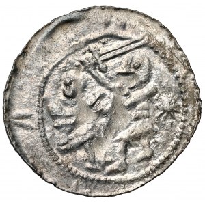 Ladislaus II. der Verbannte, Denar - Adler und Hase - Stern