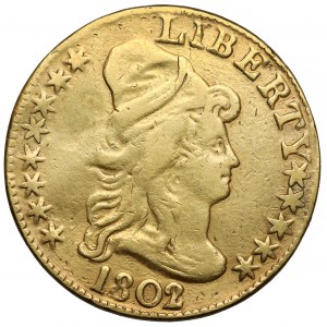 USA, $5 1802/1 - velmi vzácné