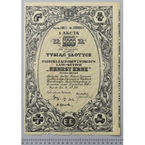ERNEST-ERBE Fabryka Łączników i Wyrobów Lano-Kutych, 1.000 zł