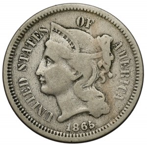 USA, 3 cents 1865